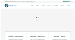 Desktop Screenshot of eurosleep.co.rs